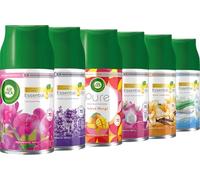 Air Wick Automatic Air Freshener Freshmatic Spray Refills: Crisp Linen & Lilac, Island Mango, Pink Sweet Pea, Purple Lavender Meadow, Satin & Moon Lily, White Vanilla Bean - Mixed fragerence 6 x 250ml