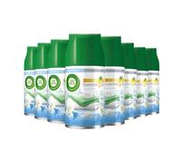 Air Wick Automatic Air Freshener Freshmatic Spray Refills, Crisp Linen & Lilac, Pack 8 x 250ml, Natural Essential Oils, Last up to 280 days, Air freshener
