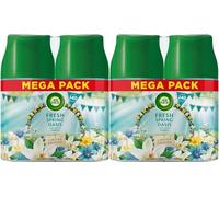 Air Wick Automatic Air Freshener Freshmatic Spray Refills, Fresh Spring Oasis, Pack 4 x 250ml, Natural Essential Oils, Last up to 280 Days, Air freshener