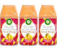 Air Wick Automatic Air Freshener Freshmatic Spray Refills, Island Mango, Pack 3 x 250ml
