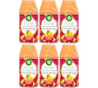 Air Wick Automatic Air Freshener Freshmatic Spray Refills, Island Mango, Pack 6 x 250ml