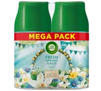 Air Wick Automatic Air Freshener Freshmatic Spray Twin Refills, Fresh Spring Oasis, Pack 2 x 250ml, Natural Essential Oils, Last up to 140 days, Air freshener