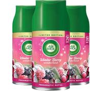 Air Wick Automatic Air Freshener Freshmatic Spray Refills, Winter Berry Wonderland, Pack 3 x 250ml, Natural Essential Oils, Air freshener
