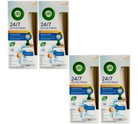 Air Wick Automatic Air Freshener Spray Ocean Breeze 4 X Starter Set 0% Dye