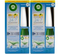 Air Wick Automatic Fragrance Spray Cotton & White Lilac 2 X Starter Set