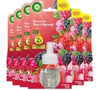 Air Wick Berries & Peach Blossom Electrical Plug In Refill 19ml x 6 Pack - Lasts up to 100 days Air Freshener