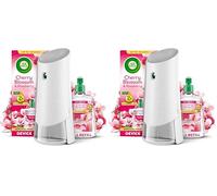 Air Wick Cherry Blossom & Raspberry Aerosol-Free Automatic Spray Kit, Lasts up to 70 Days, Air Freshener (Pack of 2)