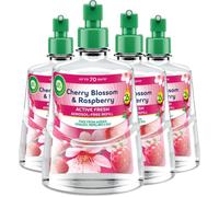 Air Wick Cherry Blossom Raspberry AerosolFree Automatic Spray Refill 228ml Pack of 4 Lasts up to 70 Days Air Freshener