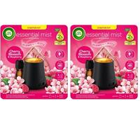 Air Wick Cherry Blossom & Raspberry Essential Mist Kit 20ml, Lasting for up to 45 days per refill, Air Freshener (Pack of 2)