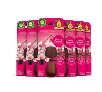Air Wick Cherry Blossom & Raspberry Essential Mist Single Refills 6x20ml, Lasting for up to 45 days per refill, Air Freshener