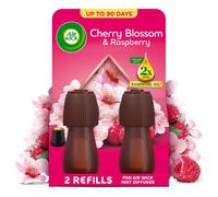 Air Wick Cherry Blossom & Raspberry Essential Mist Twin Refill 20 Ml, Lasting For Up To 45 Days Per Freshener