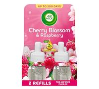 Air Wick Cherry Blossom & Raspberry Liquid Electrical Twin Refill 19ml, Lasts for up to 100 Days per Refill, Air Freshener