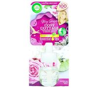 Air Wick Cosy Cottage Frosted Roses & Mistletoe | Electrical Plug-in Single Refill |1 x 19ml |Pack of1 |Infused with Natural Essential Oils