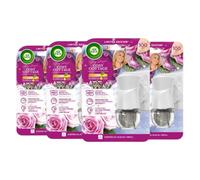 Air Wick Cosy Cottage Frosted Roses & Mistletoe Plug-In Diffuser Kit 19ml Stacey Solomon Limited Edition 4 Pack