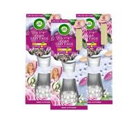 Air Wick Cosy Cottage Reed Diffuser Air Freshener Frosted Roses 3 x 42ml