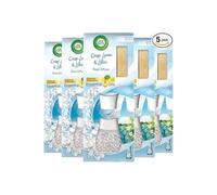 Air Wick Air Freshener Reed Diffuser, Crisp Linen and Lilac, Pack 5 x 33ml, Lasts up to 20 weeks, Room Diffuser