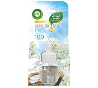 Air Wick Essential Oils Crisp Linen and Lilac Air Wick Plug in Refill Air Freshener, 17 ml