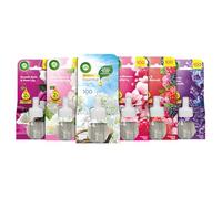 Air Wick Electrical Plug In Refills | Pack of 6, 19ml (Berries & Peach, Cherry Blossom & Raspberry, Crisp Linen, Lavender Meadow & Bluebells, White Peony & Jasmine, Smooth Satin & Moon Lily)