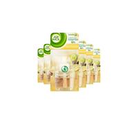 Air Wick Electrical Plug In Refills, White Vanilla Bean, 19ml Refill x 6 (Total 6 Refills)