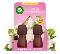 Air Wick Essential Mist Aroma Balancing Peony & Jasmine 2 x 20ml | Essential mist air freshener refills with essential oils; Peony & Jasmine; up to 45 days of scent each