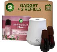 Air Wick Essential Mist Bundle Kit, Peony & Jasmine, 1 Device & 2 refill (20ml), Natural Essential Oils, Last up to 45 days, Air freshener