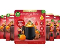 Air Wick Essential Mist Diffuser Kit, Mulled Wine, 1 Kit & 4 refills (20ml), Natural Essential Oils, Air freshener