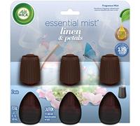 Air Wick Essential Mist Refill, 3ct, Linen & Petals, Air Freshener, Essential Oils