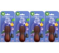 Air Wick Essential Mist Refill, Sleep, Pack 4 x 20ml, Natural Essential Oils, Last up to 180 days, Air freshener