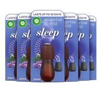 Air Wick Essential Mist Refills, Sleep, Pack 6 x 20ml, Natural Essential Oils, Last up to 270 Days, Air freshener