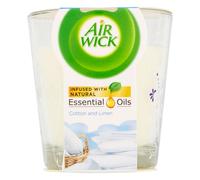 Air Wick Essential Oils Candle Cotton and Linen 105g