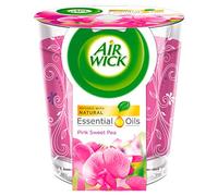 Air Wick Essential Oils Candle, Pink Sweet Pea, Pack of 6