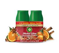 Air Wick Essential Oils Freshmatic Autospray Mulled Wine Scent, 6 Refills X 250 ml