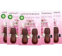 Air Wick Essential Twin Mist Refills Peony & Jasmine 20ml - Fragrant Mist Diffuser Refills - 5 Pack