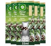 Air Wick | Forest Pine & Snowflakes | Air Freshener Reed Diffuser | 33ml | Pack of 5