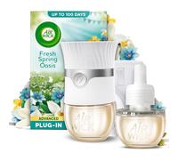 Air Wick Fresh Spring Oasis Advanced Electrical Plug-in Kit 19ml, Lasts for up to 100 Days, Air Freshener