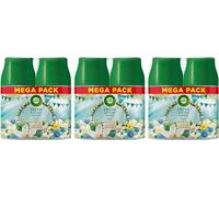 Air Wick | Fresh Spring Oasis|Automatic Air Freshener |Freshmatic Auto Spray Twin Refill | 250ml| Pack of 6 | (3 Twin Packs) | Lasts Upto 70 days per refill