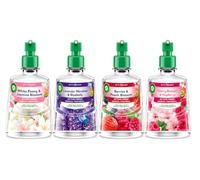 Air Wick Freshmatic Auto Spray Refills, Assorted Scents, 4 x 250ml | Includes Pure Serenity, Berries & Peach Blossom, Lavender Meadow & Bluebells, White Peony & Jasmine Blossom, up to 280 days