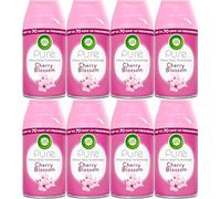 Air Wick Freshmatic Auto Spray Refills, Cherry Blossom Scent, 8 x 250ml | Freshmatic automatic air freshener refills with odour stop technology; up to 560 days of home fragrance, no wet spray, 8 pack