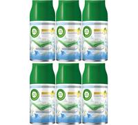 Air Wick Freshmatic Auto Spray Refills, Crisp Linen & Lilac, 6 x 250ml | Freshmatic device refills with 24/7 odour stop technology; up to 420 days of home fragrance, with essential oils, 6 pack