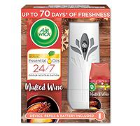 Air Wick Freshmatic Autospray Kit with Essential Oils, Mulled Wine Scent, 250ml