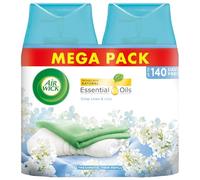 Air Wick Freshmatic Max Air Freshener Twin Refill Crisp Linen and Lilac 2 x 250ml Refills