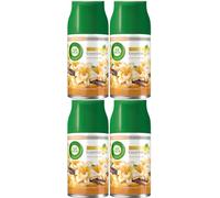 Air Wick Freshmatic Refills, White Vanilla Bean - 250ml (Pack of 4) - Long-Lasting Odour Neutralisation with Natural Essential Oils