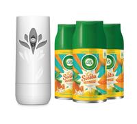 Air Wick Freshmatic Starter Kit, La Siesta Citrus Fresh, 1 Device + 3 Refills 250ml, Limited Edition