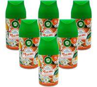 Air Wick Life Scents Malibu Orange Blossom & White Flowers Freshmatic Refill, 250ml Automatic Spray Refills, 6 Pack, Up to 70 Days Fresh