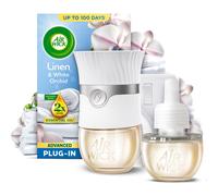 Air Wick Linen & White Orchid Advanced Electrical Plug-In Kit 19ml, Lasts for up to 100 days, Air Freshener