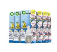 Air Wick Linen & White Orchid Liquid Electrical Single Refills 6x19ml, Lasting for up to 100 Days, Air Freshener