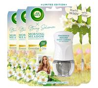 Air Wick Morning Meadow Scented Oil Diffuser 19ml - Lasts Up to 100 Days (4-Pack)