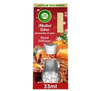 Air Wick Reed Diffuser Air Freshener with Essential Oils, Mulled Wine Scent, 30ml