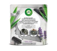 Air Wick Bamboo Activated Charcoal Scented Pillow Lavender - Odor Remover and Air Freshener for Cars, Wardrobes, Drawers and More with Dehumidifier Function - 6 x 60g