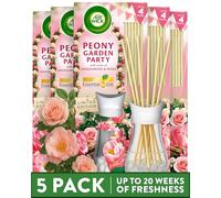 Air Wick Peony Garden Party Essential Oils Reeds Diffuser 25ml Lasts up to 4 weeks Air Freshener (Pack of 5)